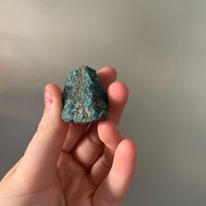 Raw blue appetite crystal genuine boho hippie